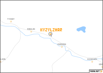 map of Kyzylzhar