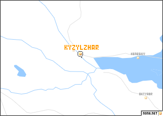 map of Kyzylzhar