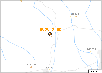 map of Kyzylzhar