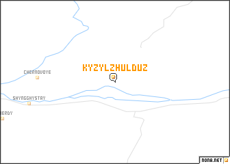 map of Kyzylzhulduz