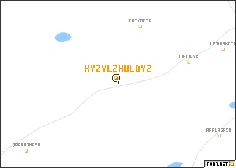 map of Kyzylzhuldyz