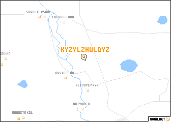 map of Kyzylzhuldyz