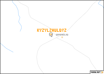 map of Kyzylzhuldyz