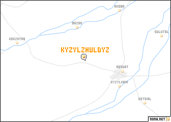 map of Kyzylzhuldyz