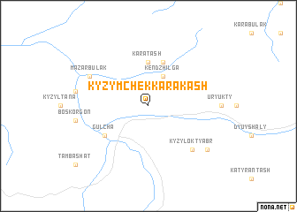 map of Kyzymchek-Karakash