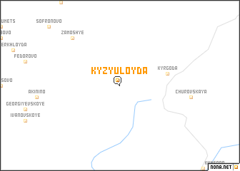map of Kyzyuloyda