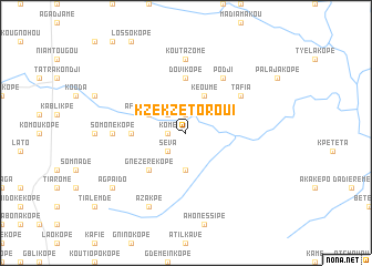 map of Kzékzétoroui