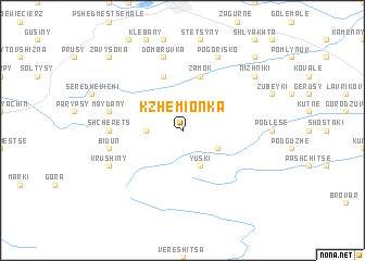 map of Kzhemionka