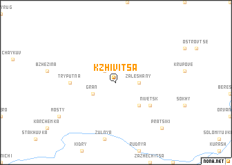 map of Kzhivitsa