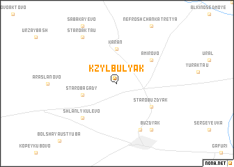 map of Kzyl-Bulyak