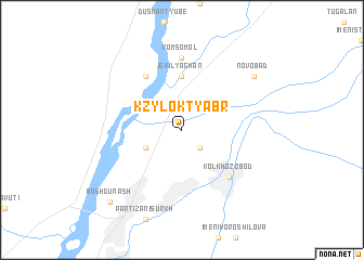 map of Kzyl-Oktyabrʼ