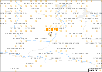 map of Laaben