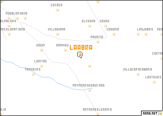 map of La Abra