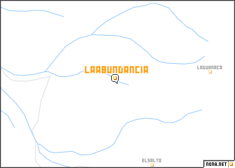 map of La Abundancia