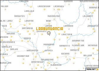 map of La Abundancia