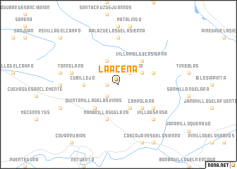 map of La Aceña