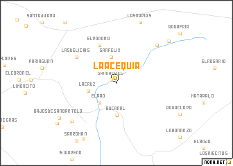 map of La Acequia