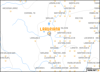 map of La Adriana