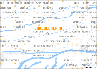 map of Laag-Blokland