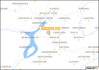 map of La Agracea