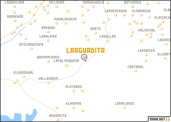 map of La Aguadita