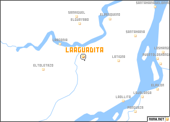 map of La Aguadita