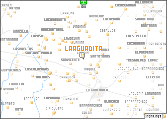 map of La Aguadita