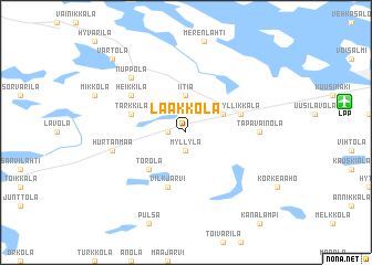 map of Laakkola