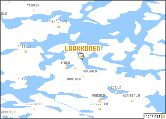 map of Laakkonen