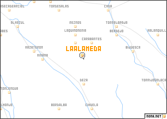 map of La Alameda