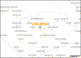 map of La Alameda