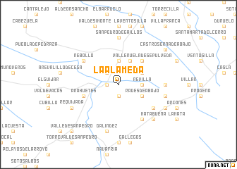 map of La Alameda