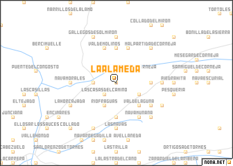 map of La Alameda