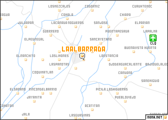 map of La Albarrada