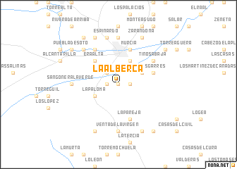 map of La Alberca