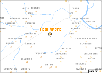 map of La Alberca