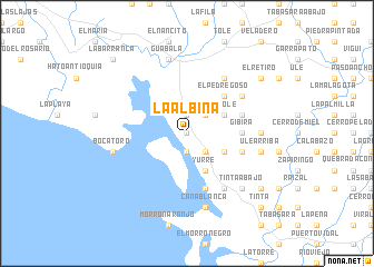 map of La Albina
