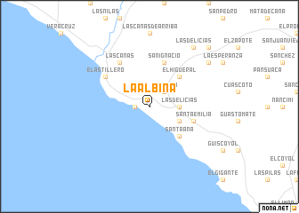 map of La Albina