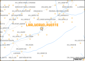 map of La Aldea del Puente