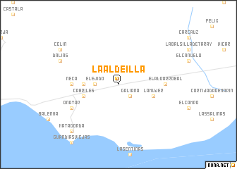 map of La Aldeílla