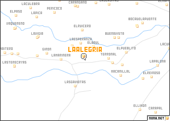 map of La Alegría