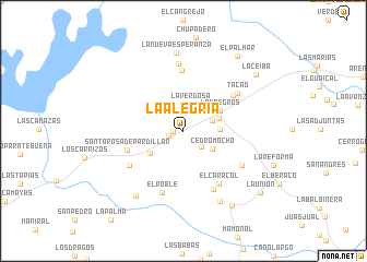 map of La Alegría