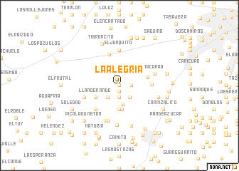 map of La Alegría