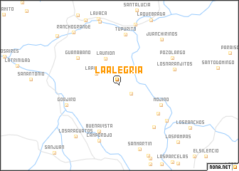 map of La Alegría