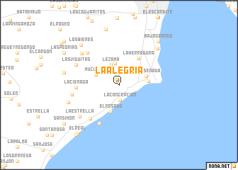 map of La Alegria