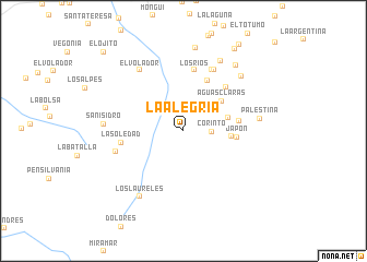 map of La Alegría