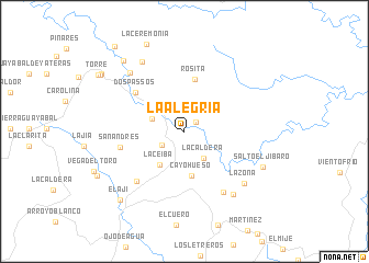 map of La Alegría