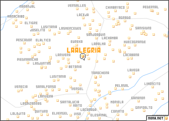 map of La Alegría