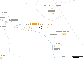 map of La Alejandría