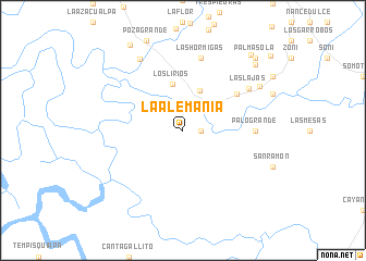 map of La Alemania
